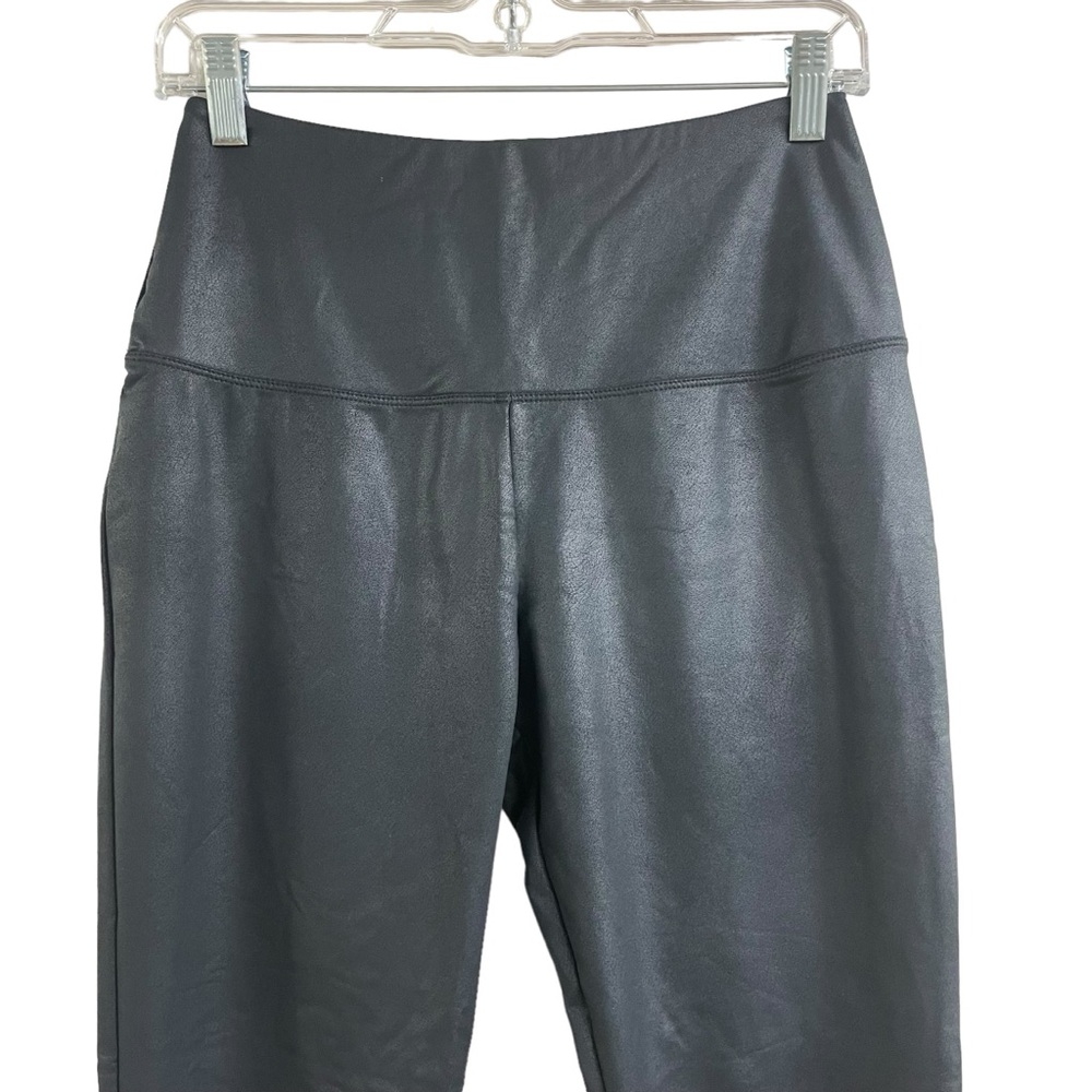 Rachel Zoe black faux leather leggings medium - Picture 2 of 9